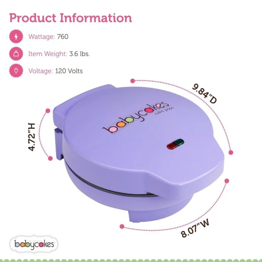 NIB Babycakes Cake Pop Maker - Picture 9 of 9